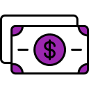 Символ доллара в черном овале