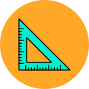 driehoekige liniaal