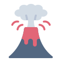 Volcano eruption