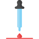 pipette à couleurs