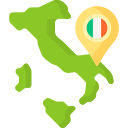 イタリアの地図