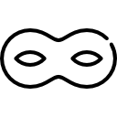 máscara simples para olhos