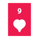 nueve de corazones