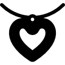 wisiorek w kształcie serca