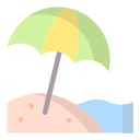 Зонтичный пляж