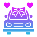 bruiloft auto
