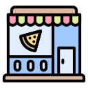 loja de pizza