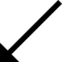 Diagonal arrow