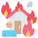 fuego en casa