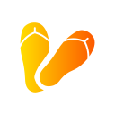 sandálias de dedo