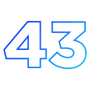 Forty three