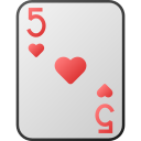 Five of hearts