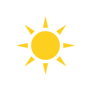 zonnig