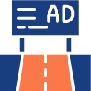 Рекламный щит на шоссе