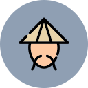 sombrero de bambú