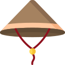 bambusowy kapelusz
