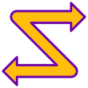 flecha en zigzag