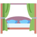 Łóżko z baldachimem