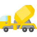 betonnen vrachtwagen