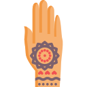 handgeschilderde henna