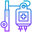 Intravenous saline drip