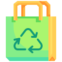 sacchetto di plastica riciclata