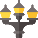 lámparas de la calle