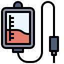 Intravenous saline drip