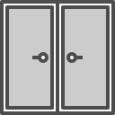 puerta doble