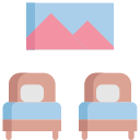 Две односпальные кровати