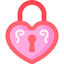 Heart shaped padlock