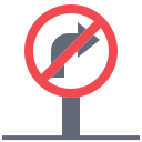 No turn right