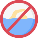 verboden te zwemmen
