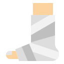 perna quebrada