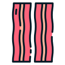 lanières de bacon