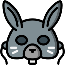 maschera da coniglio