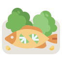 蒸し魚