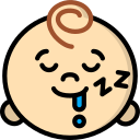 眠っている赤ちゃん