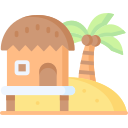 chatka na plaży