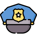 chapéu de polícia