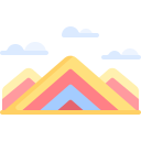 montanha do arco-íris