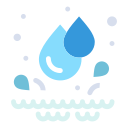 gotas de água