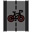 caminho de bicicleta