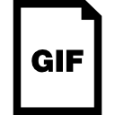 Gif document interface symbol icon