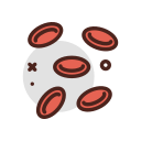 las células rojas de la sangre