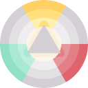 círculo de cores