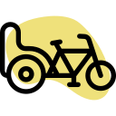 pousse-pousse à vélo