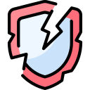 Broken shield