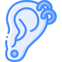 boucles d'oreilles rondes