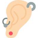 Round earrings